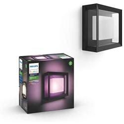 Philips Hue Econic Outdoor White & Color Wall & Ceiling Light Fixture (Hue Hub Required, Works with Alexa, Apple Homekit & Google Assistant)