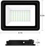 MORSEN 60W Outdoor LED Flood Light, Waterproof IP66 Floodlight, 6000 Lumen, 5000K Daylight White, 350W HPS Equivalent, for Yard, Garden, Garage, Porch&Stair, Pack of 2