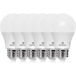 Great Eagle 100W Equivalent LED Light Bulb 1500 Lumens A19 4000K Cool White Non-Dimmable 15-Watt UL Listed (6-Pack)