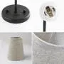Pathson Vintage Wall Sconce, 1-Light Wall Light with Linen Fabric Lamp Shade, Industrial Wall Mounted Fixture for Bedroom Living Room, Dark Black Finish 2-Pack (Black)