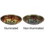 Artzone 16'' 3-Lights Tiffany Ceiling Lamp, Tiffany-Flush-Mount-Light, Tiffany Flush Mounted Ceiling Lights, Tiffany Ceiling Lights, Tiffany Ceiling Light, Stained Glass Lamps