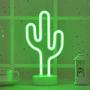 Byncceh Green Cactus neon Sign -LED Cactus Light with Detachable Base, USB or Battery Operation,， Light up Childrens Room Bedroom, Christmas, Wedding, Party Decoration (Cactus)