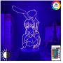 HOKVJ Anime Waifu Mai Sakurajima Led Night Light for Bedroom Decor Mai Light Gift for Friend Sakurajima Bunny Girl Led Lamp Anime Gift