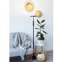 Daylight LED Floor Standing Lamp - Tall Modern Reading Task Uplight - 24W Adjustable Warm Cool Super Bright Natural Light Torchiere for Living Room, Dorm, Bedroom or Office - Dimmable - Black
