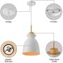 LAKIQ Modern Mini Colorful Pendant Light Nordic Lovely Hanging Ceiling Lighting Kitchen Island Lights for Dining Room Restaurant Bar Living Room (Yellow)