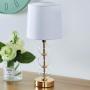 FERWVEW Modern Gold Small Nightstand Lamps Bedside End Table Lamp, Accent Lamp for Living Dining Room Bedroom Coffee Kitchen Entryway