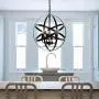 Farmhouse Rustic Chandelier Industrial Pendant Lighting Fixture with Metal for Dining Room, Kitchen , Foyer, Living Room, Bedroom (4 Light - Black) Farmhouse Rustic Chandelier Industrial Pendant Lighting Fixture with Metal for Dining Room, Kitchen , Foyer, Living Room, Bedroom (4 Light - Black)
