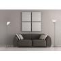 Adesso Swivel Floor Lamp – White Plastic Shade, Smart Outlet Compatible 1 Bulb Lighting Equipment. Home Decor Accessory