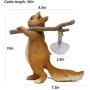 Modern Table Lamp for Living Room,Sikevht Squirrel Creative Desk Lamp USB Led Light Warm Light Resin Material for Bedroom, Office, Work, Kids Room