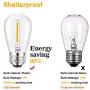 ZOTOYI 100Ft LED Outdoor String Lights, Waterproof IP65 Patio Lights with 32 Shatterproof Bulbs(2 Spare), Commercial Grade UL Listed Heavy-Duty Hanging Light for Backyard Party Wedding