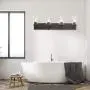 VINLUZ 4 Lights Bathroom Vanity Light Fixture Oil Rubbed Bronze Sconces Wall Lighting Modern Industrial Indoor Wall Mounted Lamp, Farmhouse Style Wall Light for Kitchen Living Room Dining Room