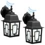 Dusk to Dawn Sensor Outdoor Wall Lantern, LED Bulb Included, Porch Light, Outdoor Light Lamps, Black Wall Sconce for Entryway Doorway Yard,Black,9031,2 Pack