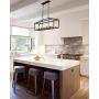 Zeyu 6-Light Dining Room Lighting Fixtures, Modern Island Lights for Kitchen, Oil Rubbed Bronze Finish, 101-6 ORB