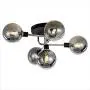 BOKT Sputnik Chandelier 5 Heads Semi Flush Mount Ceiling Light Glass Globe Ceiling Pendant Light Fixture for Kitchen Dining Room Living Room Bedroom Hallway, Bulbs Included (Smoke Gray Shade,Silver) BOKT Sputnik Chandelier 5 Heads Semi Flush Mount Ceiling Light Glass Globe Ceiling Pendant Light Fixture for Kitchen Dining Room Living Room Bedroom Hallway, Bulbs Included (Smoke Gray Shade,Silver)