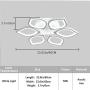 Jaycomey Close to Ceiling Light,LED Flush Mount Ceiling Lamp,Morden LED Ceiling Light for Living Room Bedroom,Cool White/60W