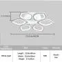 Jaycomey Close to Ceiling Light,LED Flush Mount Ceiling Lamp,Morden LED Ceiling Light for Living Room Bedroom,Cool White/60W
