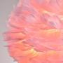 Maxax Feather Chandelier Pink Pendant Light Fixture with 3 Lights for Bedroom Kitchen Restaurant Living Room