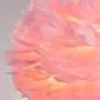 Maxax Feather Chandelier Pink Pendant Light Fixture with 3 Lights for Bedroom Kitchen Restaurant Living Room