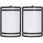 Cloudy Bay Dusk to Dawn LED Outdoor Wall Sconce,3000K /4000K /5000K Adjustable,15W Porch Light,Oil Rubbed Bronze,2 Pack