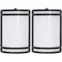 Cloudy Bay Dusk to Dawn LED Outdoor Wall Sconce,3000K /4000K /5000K Adjustable,15W Porch Light,Oil Rubbed Bronze,2 Pack