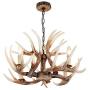 Antler Chandelier 4 Light 24.5'' Diameter X 15.75'' Tall BN-1033-4 BR Antler Chandelier 4 Light 24.5'' Diameter X 15.75'' Tall BN-1033-4 BR