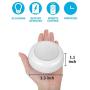 BLS Wireless Dimmable LED Puck Lights with Remote Control, AA-1030 Operated with 3 AA Batteries, Stick on LED Under Cabinet Lighting with Timer, Cool White and Warm White (3 Pack)
