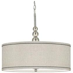 Kenroy Home 91640BS Margot Pendants, 3 Light, Brushed Steel Finish