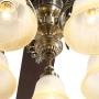 Indoor Ceiling Fan Light Fixtures - FINXIN New Bronze Remote LED 52 Ceiling Fans For Bedroom,Living Room,Dining Room Including Motor,5-Light,5-Blades,Remote Switch (New Bronze)