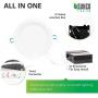 Sunco Lighting 16 Pack 6 Inch Slim LED Downlight, Baffle Trim, Junction Box, 14W=100W, 850 LM, Dimmable, 6000K Daylight Deluxe, Recessed Jbox Fixture, IC Rated, Retrofit - ETL & Energy Star