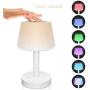 EVISTA Night Light Bluetooth Speaker Lamp - Touch Table Lamp for Bedroom Bluetooth Nightlight Speaker Dimmable Lighting + 7 Color Lights