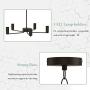SAFEPLUS Foldable Pendant Lighting, Industrial Vintage Metal Spherical Rustic Chandelier Hanging Cage Globe Ceiling Light Fixture for Kitchen Island Dining Room Bedroom Farmhouse Entryway Foyer