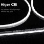 Dimmable Led Neon Rope Light,12V 15000K White Led Strip Lights, Lamomo 16.4 Ft/5m Led Strip IP65 Waterproof Silicone Rope Light for Indoor Outdoor Home Decoration 