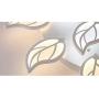 LITFAD 6-LED Leaf Design Dimmable Semi Flush Ceiling Light Nordic Style Acrylic Ceiling Flush Mount Modern Stepless Dimming Ceiling Lamp Pandent Light for Dinning Room Bedroom Living Room