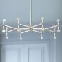 Marya Brushed Nickel Large Chandelier 37 3/4'' Wide Modern 16-Light Fixture for Dining Room House Foyer Kitchen Island Entryway Bedroom Living Room - Possini Euro Design