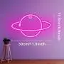 Ifreelife Planet Neon Signs LED Night Light Neon Lights USB Charging/Battery Operated Neon Wall Lights Neon Decorative Lights for Home Bedroom Bar/Christmas/Wedding/Birthday Party