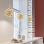 LAKIQ Modern LED Chandelier Lighting Fixture Chrome Stainless Steel Firework Shape Hanging Pendant Lights for Living Room Dining Room Restaurant Bar Cafe Hotel (8, Warm Light)