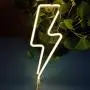 Orgrimmar Neon Light Lightning Bolt Warm White LED Neon Signs Decorative Wall Light Battery and USB Powered Night Light for Bedroom, Bar, Wedding, Christmas Decoration (Warm White)