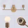 Linour 3 Lights Bathroom Vanity Light Modern Wall Sconce Metal Industrial Wall Lamps Lighting Fixture for Bathroom Hallway Bedroom Living Room Kitchen