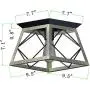 Q&S Flush Mount Ceiling Light Fixture , Farmhouse Vintage Ceiling Lights,Industrial Metal Ceiling Lamp for Hallway, Entryway, Bathroom ORB+Brush Brown,1 Light E26