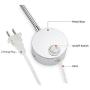 Lysed LED Wall Lamp 5W Reading Light,Book Light for Reading in Bed,Warm White Bedroom Bedside Lamp Wall Light,Vanity Lights with Switch and Plug in Cord,720°Adjustable Angle（Easy to Install）