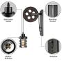 BAYCHEER Vintage Personality Lift Pulley Design Wall Light Industrial Creative 1 Light Indoor Wall Sconce Lighting for Restaurant, Hallway,Living Room, Dining Room BAYCHEER Vintage Personality Lift Pulley Design Wall Light Industrial Creative 1 Light Indoor Wall Sconce Lighting for Restaurant, Hallway,Living Room, Dining Room
