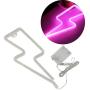 UCSAJI Lightning LED Neon Lights Lightning Shaped Decor Light Sign Lamp Christmas Wall Decor Birthday Party Kids Room Living Room Home Wedding Party Decor (Pink)