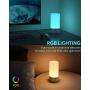 AUKEY Table Lamp Touch Sensor Bedside Lamp Color Changing RGB & Dimmable Warm White Light Night Light for Bedrooms, Living Rooms and Office【2020 Updated Version】