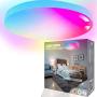 MikeWin Smart Ceiling Light LED Flush Mount WiFi 24W 16 Inch, Compatible with Alexa Google Home, 2400LM Sync to Music 2700-6500K RGBCW Low Profile Ambient Light Fixture for Bedroom Living Room