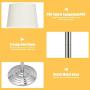 Tangkula LED Floor Lamp w/Swing Arm, Iron Pipe Electroplated Nickel & Hanging Lamp Shade for Reading, Classic Standing Lamp for Home Living Room Study Bedroom Office (Nickel) Tangkula LED Floor Lamp w/Swing Arm, Iron Pipe Electroplated Nickel & Hanging Lamp Shade for Reading, Classic Standing Lamp for Home Living Room Study Bedroom Office (Nickel)