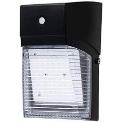 Hyperikon LED Wall Pack Outdoor Light, 30W, Security Wall Sconce Fixture, 5000K, Photocell, Clear Cover