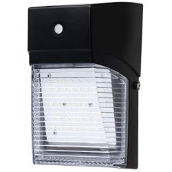 Hyperikon LED Wall Pack Outdoor Light, 30W, Security Wall Sconce Fixture, 5000K, Photocell, Clear Cover