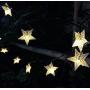 Viewpick Outdoor Solar Garden Star String Lights Solar Powered Twinkling Fairy Lights, 30ft 50 LED Christmas String Lights for Backyard, Patio, Gate, Tree, Birthday Party, Summer Decoration,Warm White