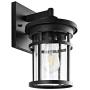 Safavieh PLT4001A Lighting Senta Black Metal Wall (LED Bulb Included) Outdoor Lantern