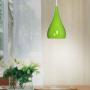 Art Deco Pendant Light E26/27 Base Pendant Light Shade Lamp Fixture Modern Ceiling Hanging Light Dining Room Light Black Metal Pendant Lamp Shades (60W,Grass Green)